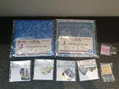 ジョジョ一番くじ　J賞タオル2種類　K賞ステッカー4種　I賞マグネット2種