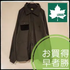 【超美品】お買い得　LOGOS　ロゴス　マウンテンブルゾン　モスグリーン　M