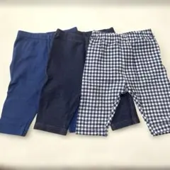 ユニクロ　ベビー　7分丈　レギンス　レギュラーフィット　80 3枚まとめ