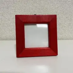 ミニ額　フォトフレーム ハンドメイド　Sサイズ　レッド　新品未使用品