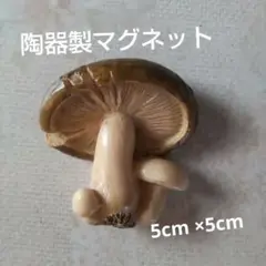 陶器製キノコ型マグネット