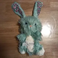 ミントグリーン ウサギ型ぬいぐるみ