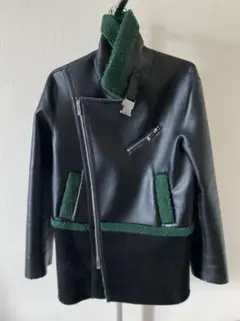 UN3D アンスリード ムートンライダース レザーコート
