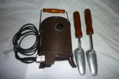 りんごさま専用　美品　家庭科教材和裁電化鏝　和裁こて 　 和裁コテ　鏝２本付 タキイ電器 2丁立 和裁鏝 (こて) 黄 | おしゃれな黄色登場！和服