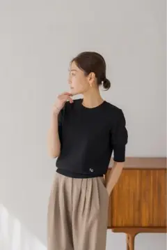 regleam ロゴ入り半袖ニット LOGO SHORT SLEEVE KNIT
