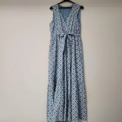 LOFTY BAMBOO 袖無し花柄マキシワンピース【新品】