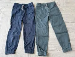 H&M キッズ　パンツ2点セット　110cm ブルー