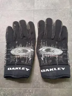 オークリー　OAKLEY　グローブ　自転車用 黒　マジックテープ　Sサイズ
