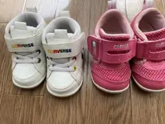 CONVERSE ホワイトスニーカーとおまけcarrot シューズセット　2足