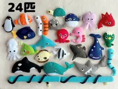 ②フェルト　24匹　さかなつり　知育玩具　おもちゃ　魚釣り　工作　自由研究