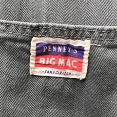 50.s BIG MAC ヘリンボーンつなぎ 38 オールインワン ビンテージ
