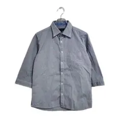 MONSIEUR NICOLE シャツ 48サイズ グレー 七分袖 コットン