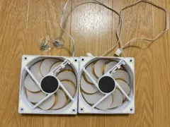 パソコン ケースファン LED 120mm 4ピン 2個セット