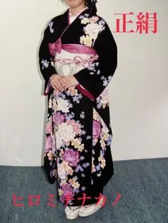 年末セール❤️豪華!薔薇柄振袖!成人式 卒業式 薔薇柄 バラ ヒロミチナカノ