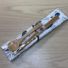 竹製 箸とスプーン クジラ柄ケース付き