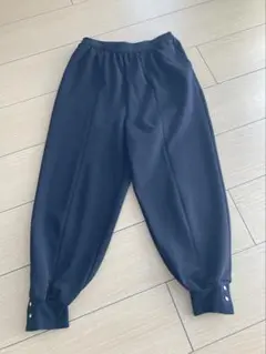 中古品 COHINA カットジョーゼットジョグパンツ ブラック short
