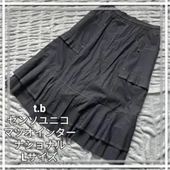 t.b センソユニコ マツオインターナショナル BIGポケットフレアスカート