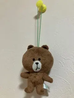 ラインフレンズ　ブラウン　ぬいぐるみ　マスコット
