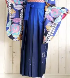 レディース刺繍入り袴&半幅帯　2点セット