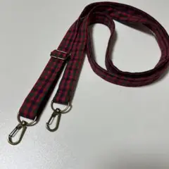 ファミリア風赤ちチェック　ショルダーストラップ