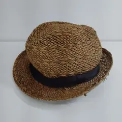 ZARA MAN ブラウン 麦わら帽子 Mサイズ
