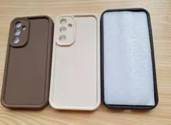 新品未使用　ギャラクシーA54シリコン製ソフトケース　3色セット