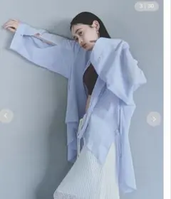 2025SS 今季現行品　emmi 　接触冷感　シアーボリュームシャツ