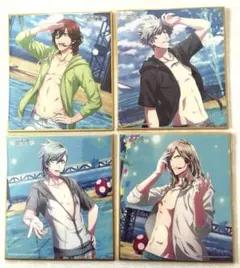 【うたプリ】シャニライ ミニ色紙 海辺のサマーライブ 4点セット（カルナイ）