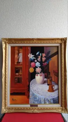 人見友紀 油彩画 手描き 作者サイン 貴重