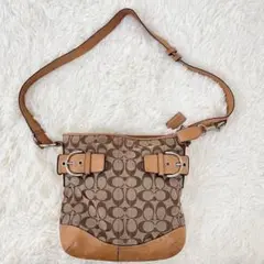 COACH シグネチャー ショルダーバッグ ベージュ F03574 カバン