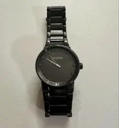 NIXON ブラック ステンレス アナログ時計