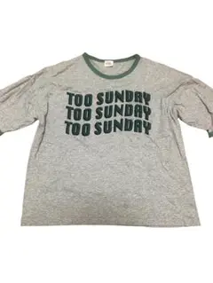 TOO SUNDAY Tシャツ グレー 160センチ