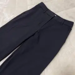 プラステ　リネンブレンドスティックパンツ　S　黒　ブラック　12-1206010