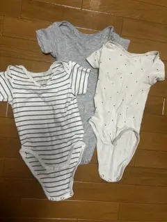 H&M 半袖ボディスーツ 3点セット 68