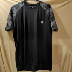 黒いポリエステルTシャツ O サイズ 後メッシュ