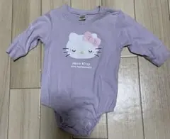 ハローキティ ラベンダー色ロンパース 70cm