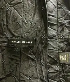 【新品未使用品】INHALE＋EXHALE匠 しわ加工ネクタイ 黒