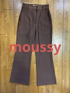 moussy ブラウン ワイドパンツ