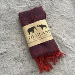 タイシルク　ストール エスニック柄
