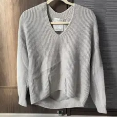 週末限定値下げ!beardsley ビアズリー ライトグレー カシミヤセーター