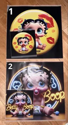 Betty Boop アイロンプリントシートセット