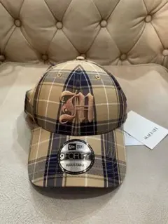 【美品】マチャットNEWERA キャップ帽チェック 新品マチャット【NEWERA×MACHATT】9FORTYキャップ チェック