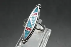 美品　13号　インディアンジュエリー　ターコイズ　リング　指輪　ズニ