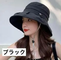 《値下げ》　UVカット帽子　日焼け予防　ハット　女優帽　小顔効果　コットン
