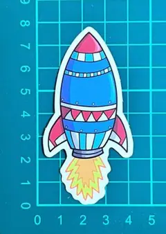 ステッカー シール　ロケット　宇宙船