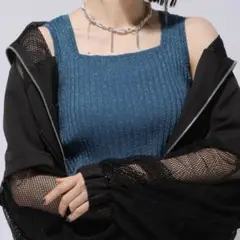 HARE 2WAYスクエアラメニットタンクトップ