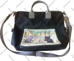 TY and Co タイアンドコー 猫ナイロンショルダーバッグ