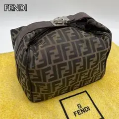 人気✨フェンディ ズッカ バニティ ミニハンドバッグ アクセサリーポーチ