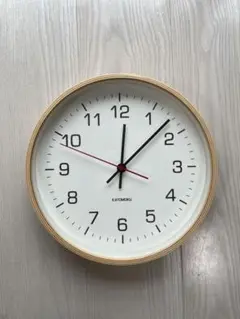 KATOMOKU plywood clock 4 ナチュラル 木製 掛け時計