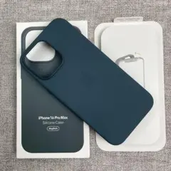 「新品未使用」iPhone 16 ProMax シリコンケース ダークグリーン
